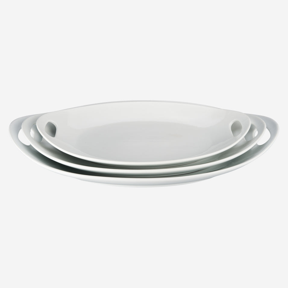 Oval Platter with Handles Set