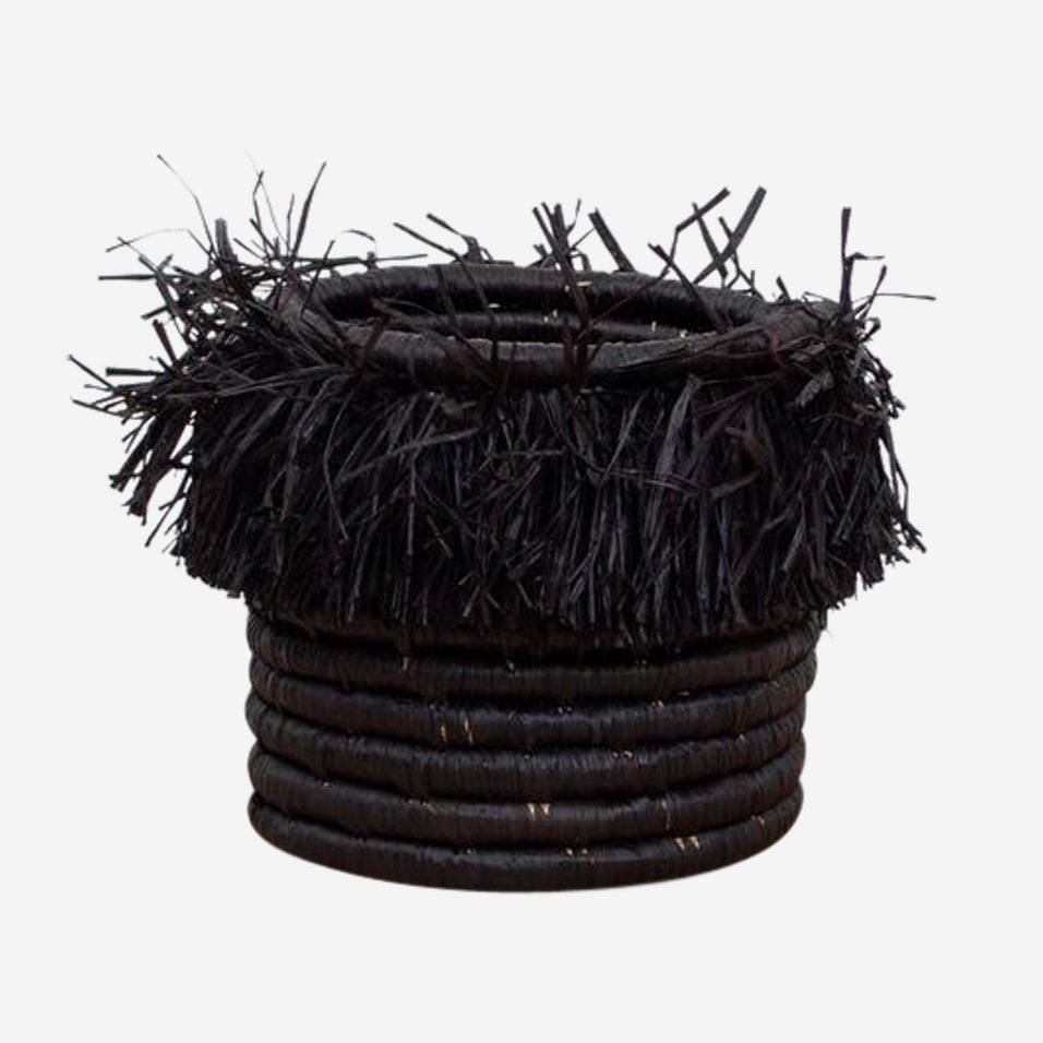 Fringed Catch All Black