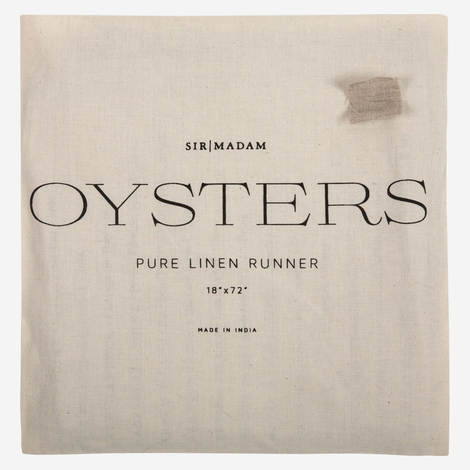 North American Oysters Table Runner