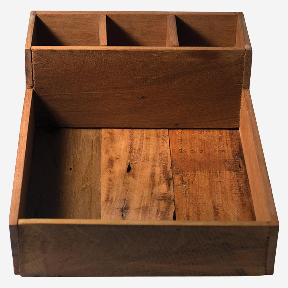 Wood Tray with Dividers