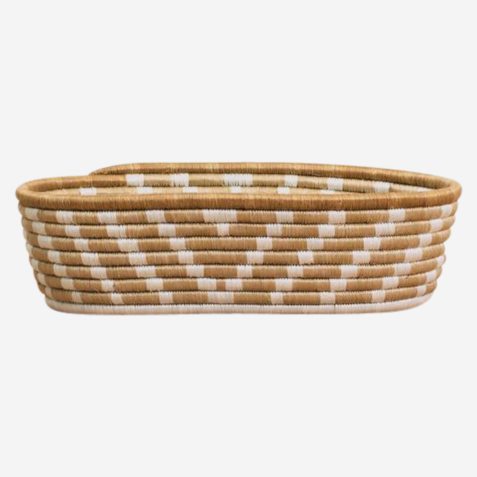 Soft Gold Oval Basket