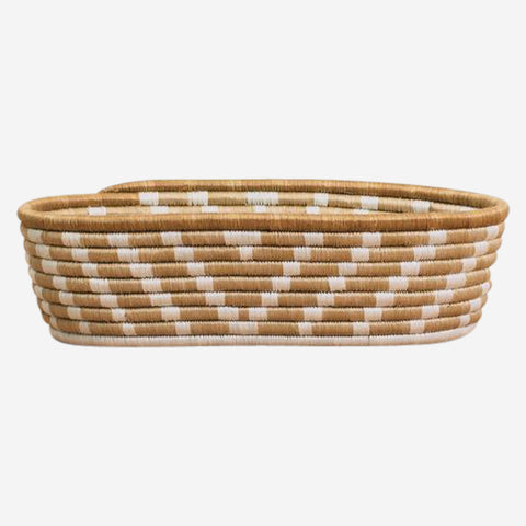 Soft Gold Oval Basket