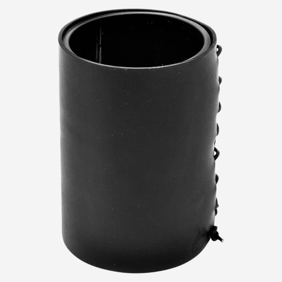 Black Bison Leather Wrapped Vase