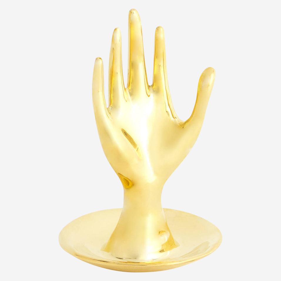 Brass Hand Ring Holder