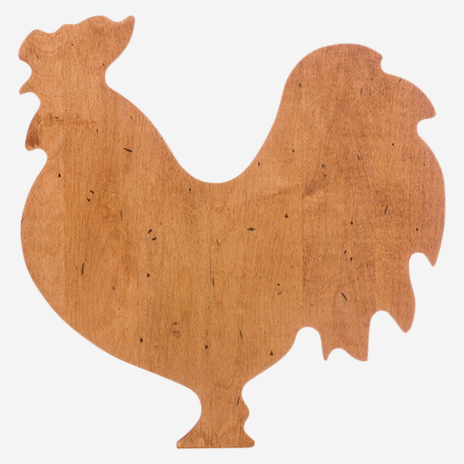 Maple Rooster Shaped Board